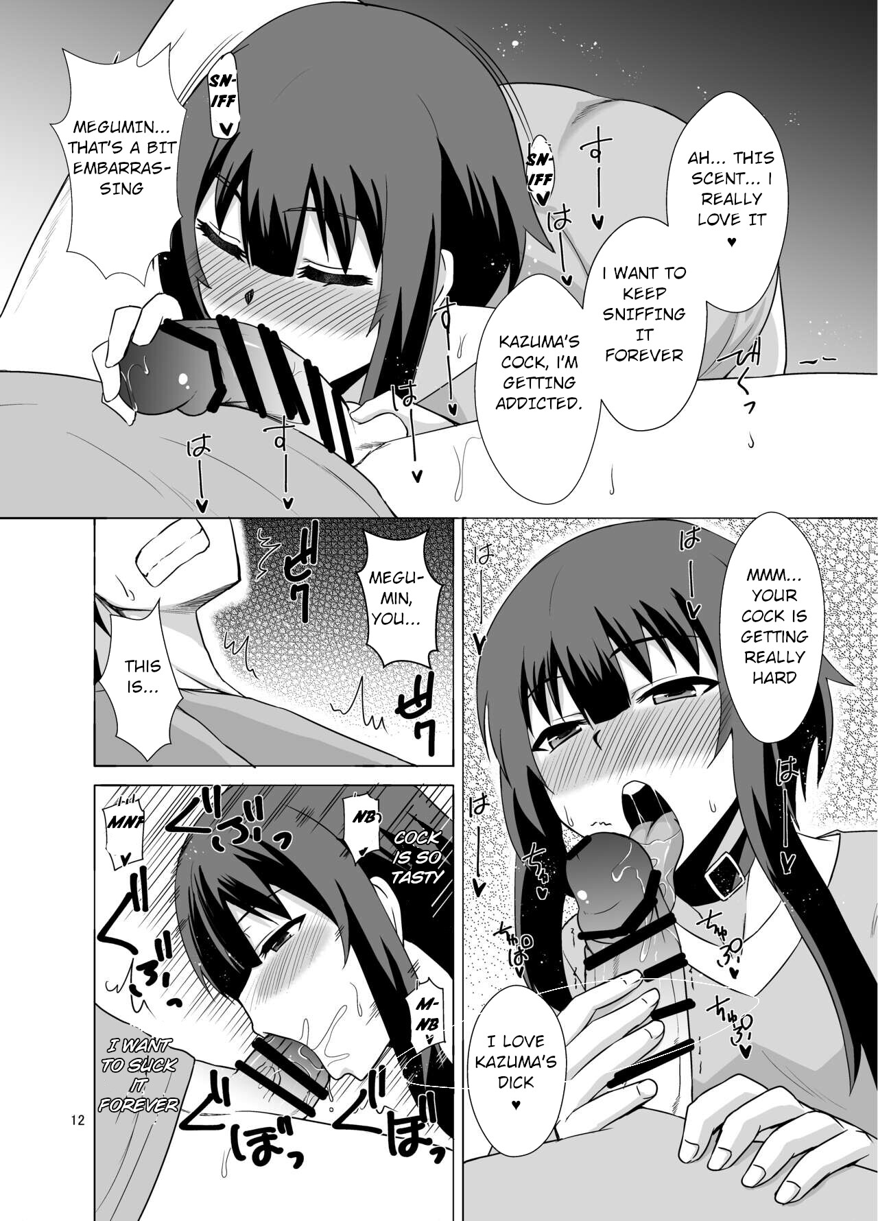 Hentai Manga Comic-A Book About Megumin Slurping With Her Mouth-Read-11